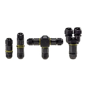 Kabelverbinder T-Form, IP68, 230V Klemmanschluss, für Kabel Ø 6-11mm