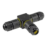 Kabelverbinder T-Form, IP68, 230V Klemmanschluss, für Kabel Ø 6-11mm