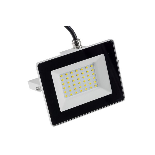 LED Fluter 30W Weiß 2503lm – Außenstrahler IP65 4000K SlimLine