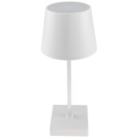 LED Akku Tischleuchte Weiß – dimmbar USB-C 3000K 160lm kabellos