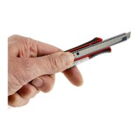 Sicherheits-Abbrechmesser 9mm Klinge Metallschaft, Feder-Rückzugsmechanismus