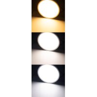 LED Deckenleuchte 30cm CCT – flach 24W 3000–6000K Santano