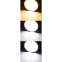 LED Deckenleuchte 23cm CCT – flach 18W 3000–6000K Santano