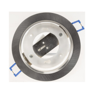 Einbaustrahler GX53 Ø108mm – flach Aluminium gebürstet 230V