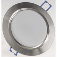 Einbaustrahler GX53 Ø108mm – flach Aluminium gebürstet 230V