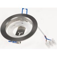 Einbaustrahler GX53 Ø108mm – flach Aluminium gebürstet 230V