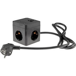 Steckdosenwürfel 3-fach mit USB-A & USB-C...