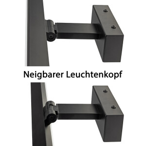 LED Spiegelleuchte Banho 780S Schwarz Matt 78cm IP44
