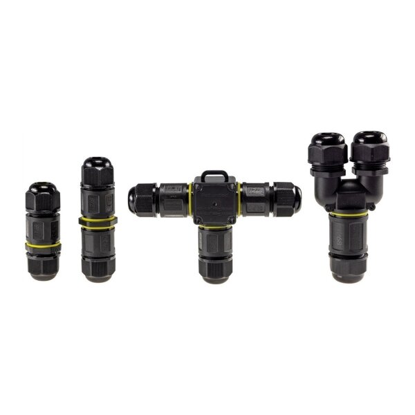 Kabelverbinder 3-polig, IP68, 230V Klemmanschluss, für Kabel Ø 6-11mm