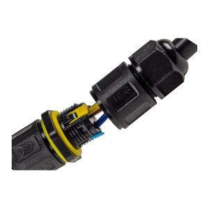 Kabelverbinder 3-polig, IP68, 230V Klemmanschluss, für Kabel Ø 6-11mm
