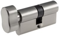 Schließzylinder mit Knauf Türschloss Zylinderschloss Profilzylinder inkl. 5 Sicherheits-Schlüsseln (1, 30+30mm I 60mm)