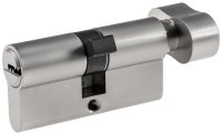 Schließzylinder mit Knauf Türschloss Zylinderschloss Profilzylinder inkl. 5 Sicherheits-Schlüsseln (1, 30+30mm I 60mm)