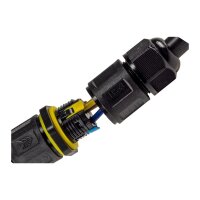 Kabelverbinder 3-polig, IP68, 230V Klemmanschluss, für Kabel Ø 6-11mm