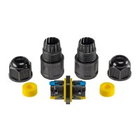 Kabelverbinder 3-polig, IP68, 230V Klemmanschluss, für Kabel Ø 6-11mm