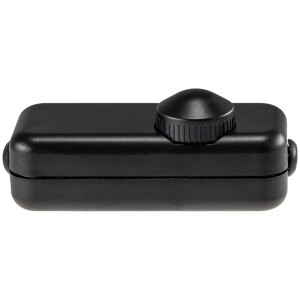 LED Schnurdimmer Schwarz 3-150W 230V mit Drehregler