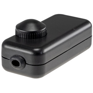 LED Schnurdimmer Schwarz 3-150W 230V mit Drehregler