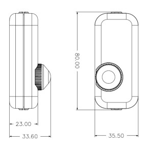 LED Schnurdimmer Schwarz 3-150W 230V mit Drehregler