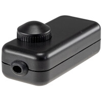 LED Schnurdimmer Schwarz 3-150W 230V mit Drehregler
