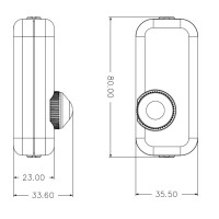 LED Schnurdimmer Schwarz 3-150W 230V mit Drehregler