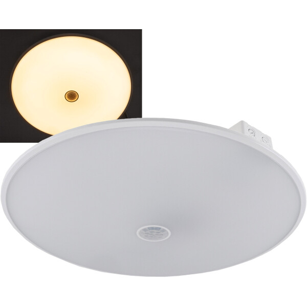 LED Deckenleuchte GRACIOSA 26cm 15W mit PIR Bewegungsmelder