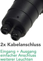 2er Set - Boden-Einbaustrahler Aussen Einbauleuchte IP65...