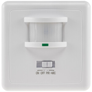 Bewegungsmelder CT-AB160 Unterputz 160° IR & Akustik Sensor Weiß