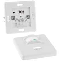 Bewegungsmelder CT-AB160 Unterputz 160° IR & Akustik Sensor Weiß