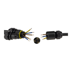 Kabelverbinder Y-Form, IP68, 230V Schraubanschluss, für Kabel Ø 6-11mm