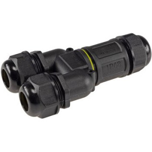 Kabelverbinder Y-Form, IP68, 230V Schraubanschluss, für Kabel Ø 6-11mm