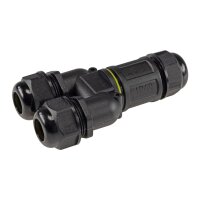 Kabelverbinder Y-Form, IP68, 230V Schraubanschluss, für Kabel Ø 6-11mm
