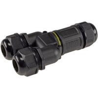 Kabelverbinder Y-Form, IP68, 230V Schraubanschluss, für Kabel Ø 6-11mm