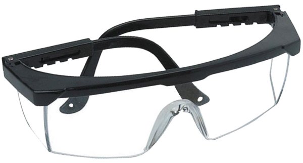Schutzbrille faltbar für Brillenträger geeignet Bügel verstellbar Augenschutz mit Seitenschutz
