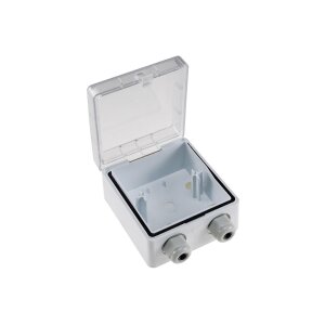 Aufputz Gehäuse mit Schutzklappe, IP54 110x105x57mm,...