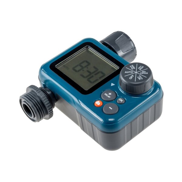 Digitaler Bewässerungscomputer – Automatisch mit Timer, IP54, 1"+3/4"