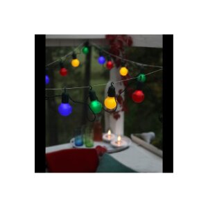 Lichterkette Hooky – 20 bunte LEDs, IP44, für...
