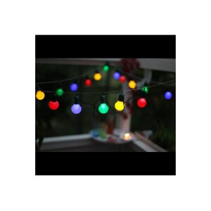 Lichterkette Hooky – 20 bunte LEDs, IP44, für Außenbereich & Partys