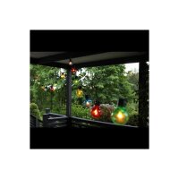 Lichterkette „Partaj“ – 16 LEDs bunt, warmweiß, Outdoor IP44, 9m