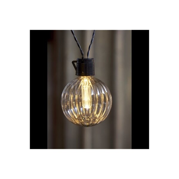 Lichterkette „Archy“ – 10 LED-Leuchten, warmweiß, IP44, 3,6?m für außen