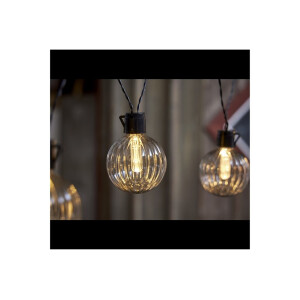 Lichterkette „Archy“ – 10 LED-Leuchten, warmweiß, IP44, 3,6?m für außen