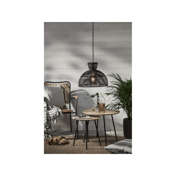 LAMPENSCHIRM RUNDE 37,5cm schwarz