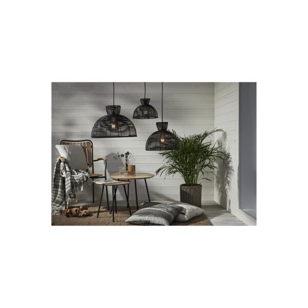 LAMPENSCHIRM RUNDE 47cm schwarz