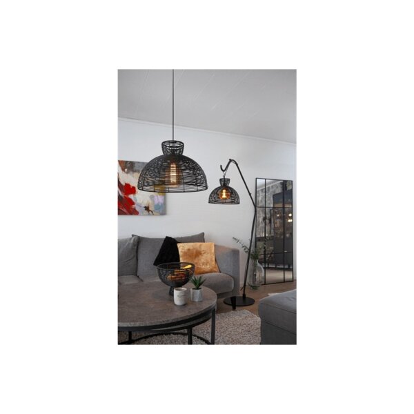 LAMPENSCHIRM RUNDE 47cm schwarz