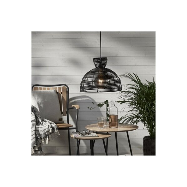 LAMPENSCHIRM RUNDE 47cm schwarz