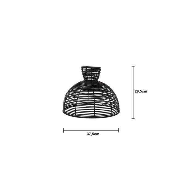 LAMPENSCHIRM RUNDE 47cm schwarz
