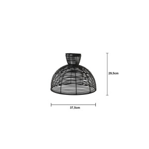 LAMPENSCHIRM RUNDE 47cm schwarz