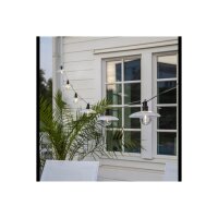 Glassy Light LED-Lichterkette – 6 Pressglas-Leuchten, warmweiß, IP44, für Außenbereich