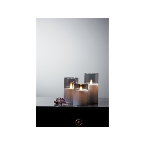 LED Stumpenkerze "M-Twinkle" 15cm