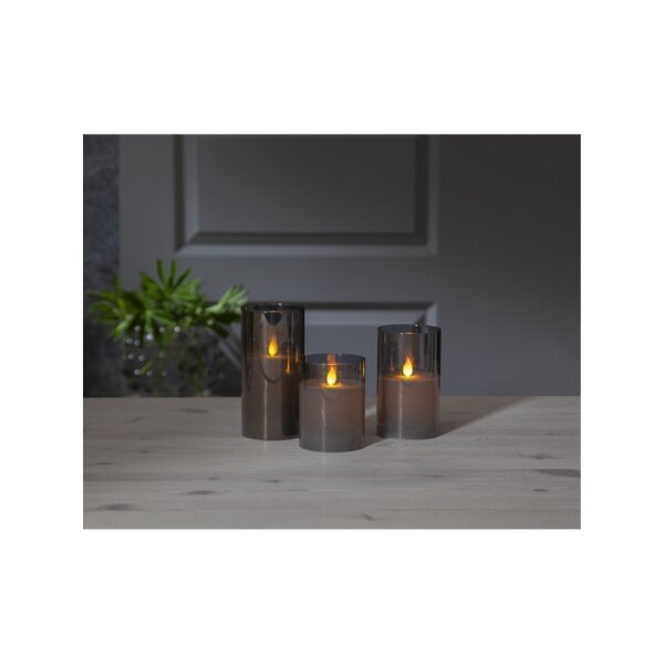 LED Stumpenkerze "M-Twinkle" 15cm