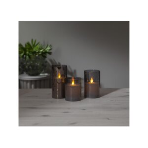 LED Stumpenkerze "M-Twinkle" 15cm
