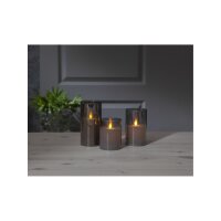 LED Stumpenkerze "M-Twinkle" 15cm